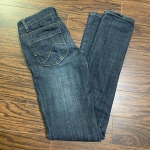 Garage denim low rise skinny jeans